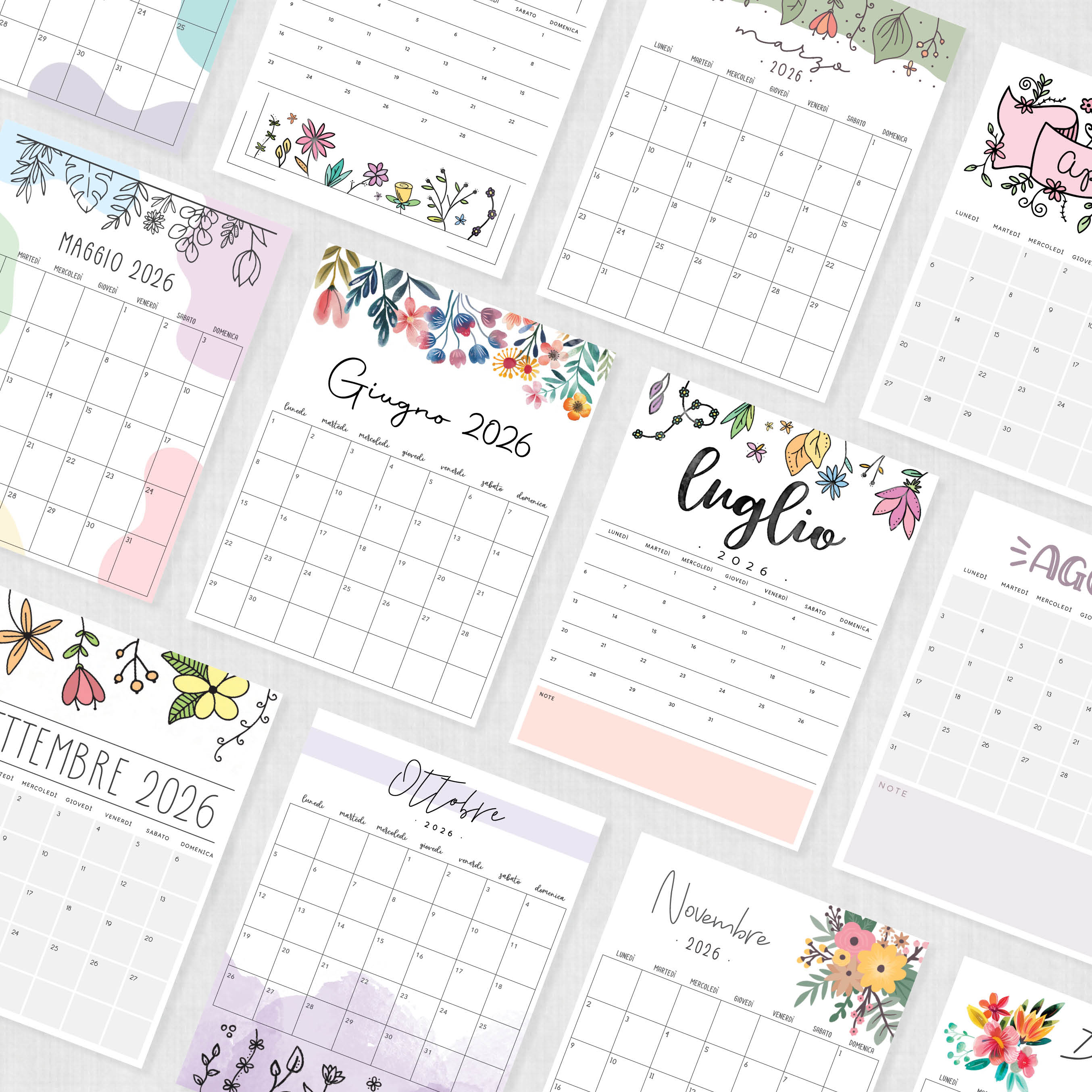 Calendario Agosto 2026 Modelli PDF Da Stampare Calendario Agosto 2026 Modelli PDF Da Stampare