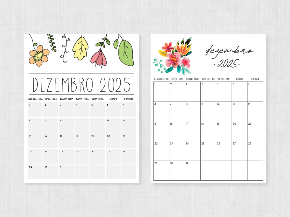 calendário de dezembro 2025
