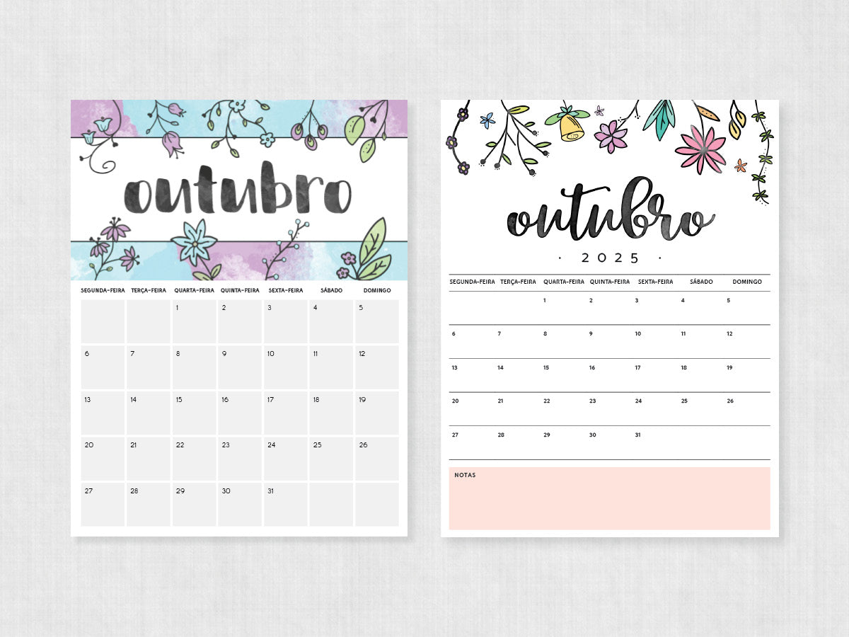 calendário de outubro 2025