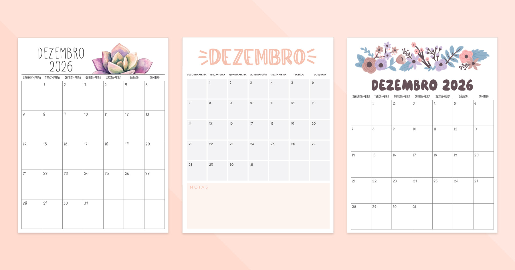 calendário dezembro 2026