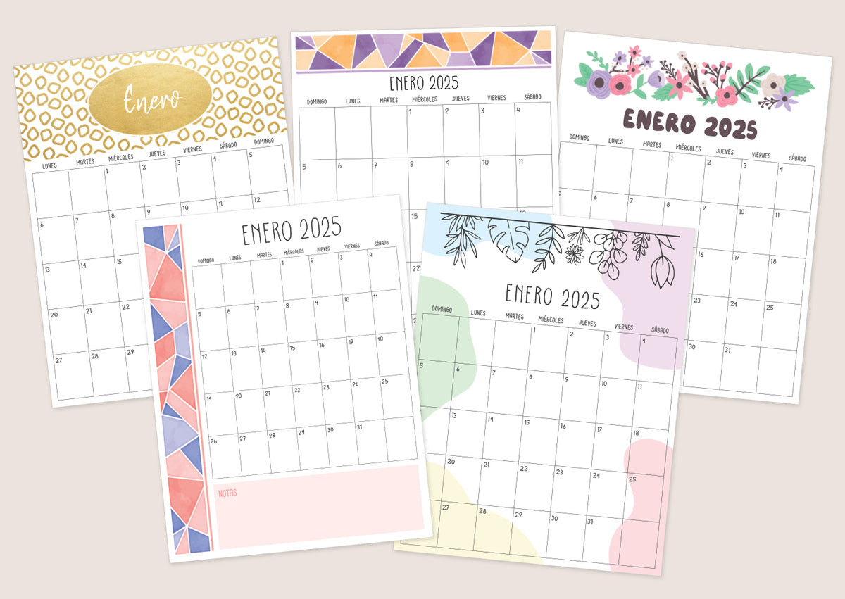 calendario 2025 para imprimir