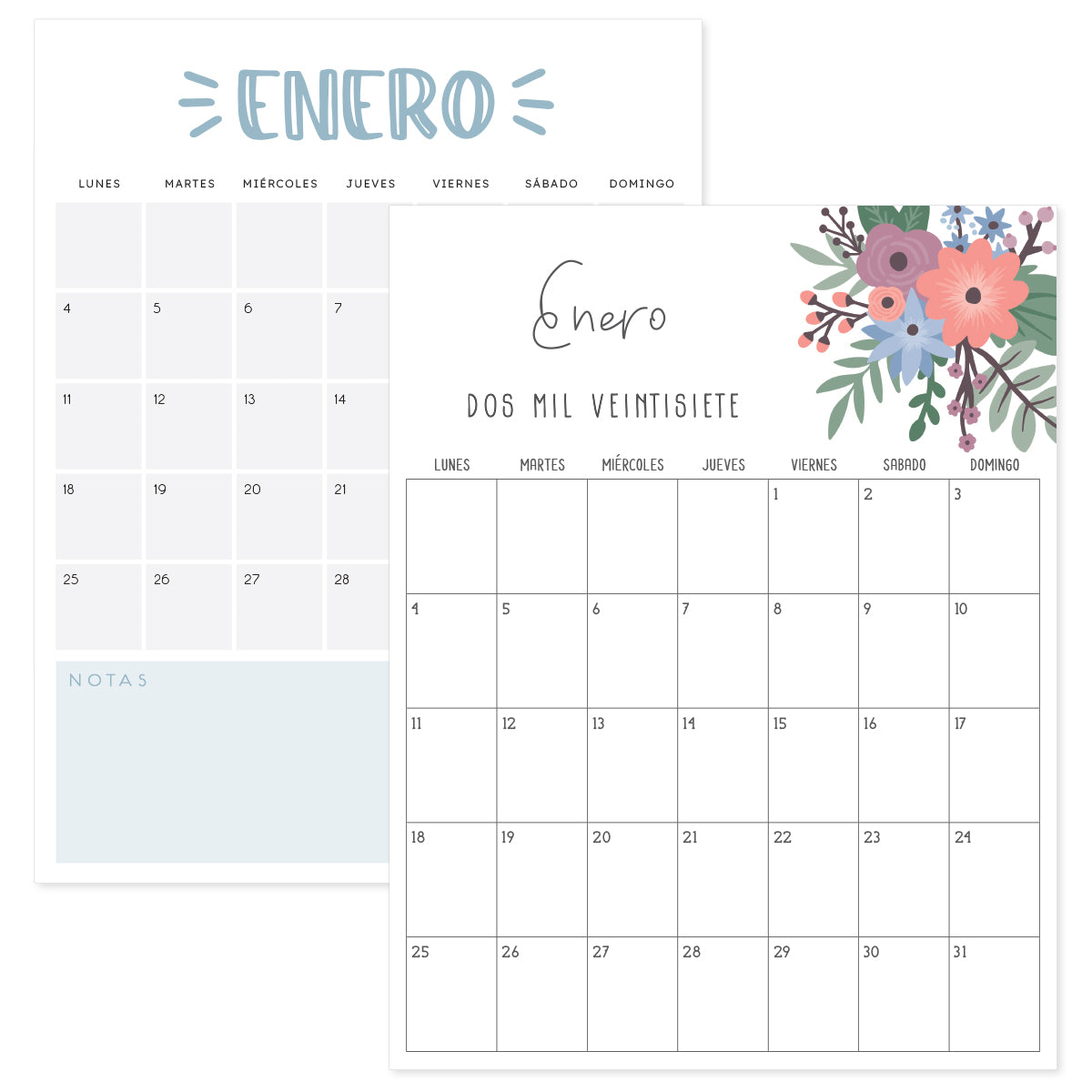 Calendario Enero 2027 PDF Para Imprimir Calendario enero 2027 pdf para imprimir
