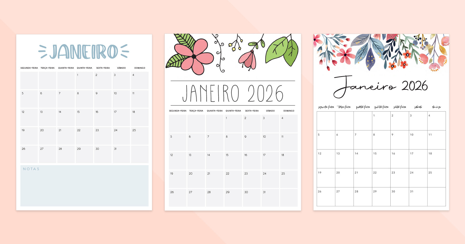 calendário janeiro 2026