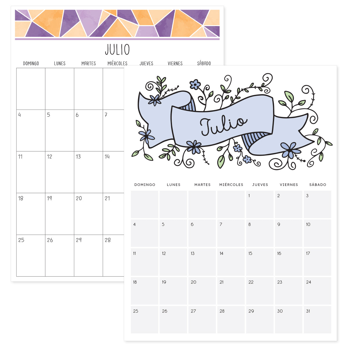 calendario julio