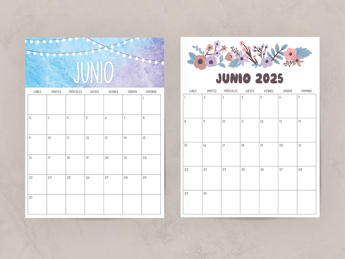 calendario junio 2025