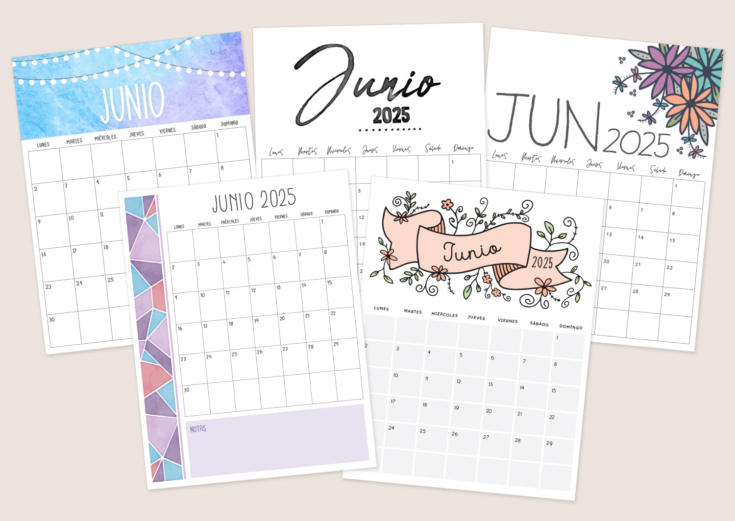 calendario junio 2025