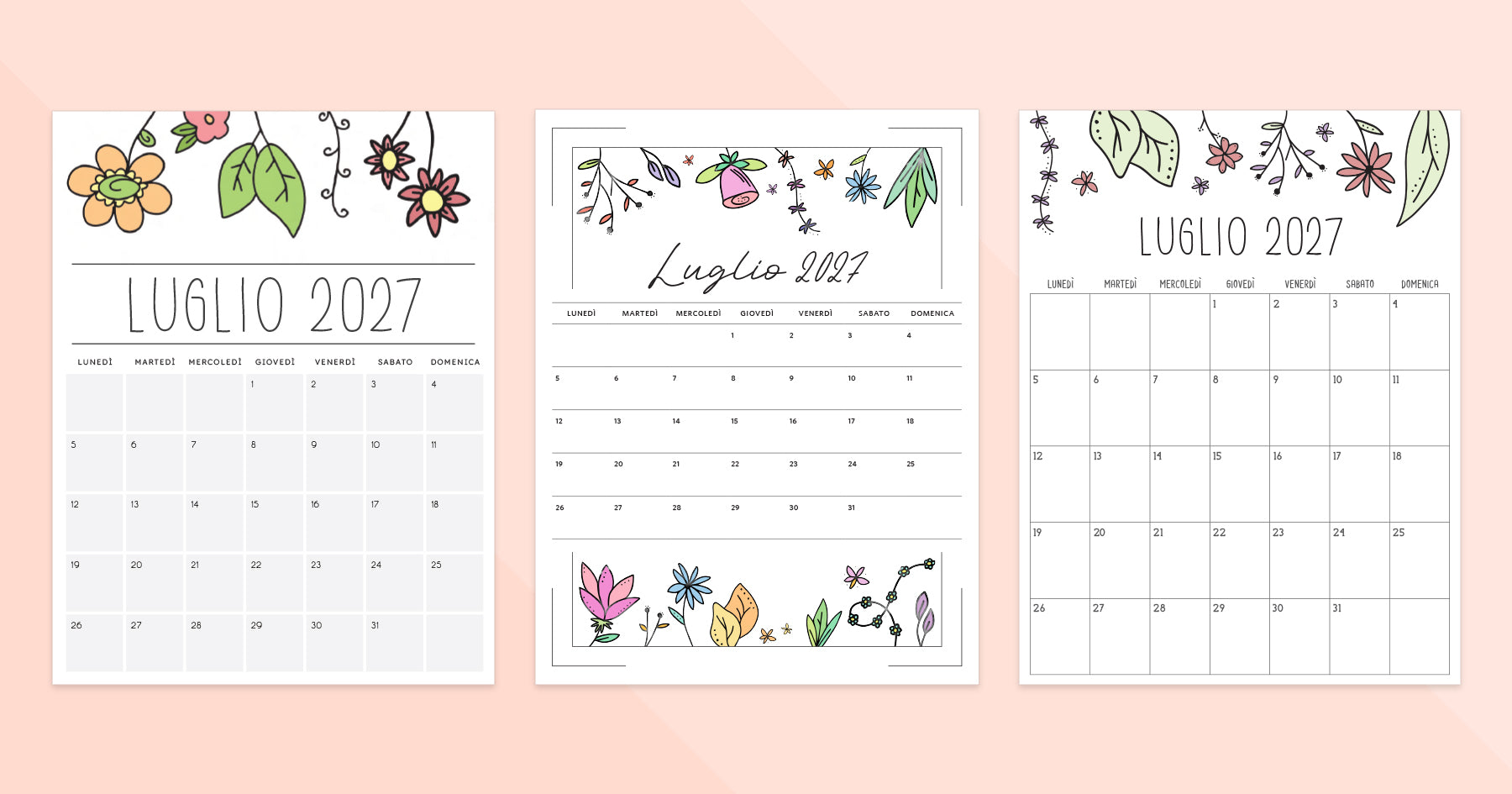 calendario luglio 2027