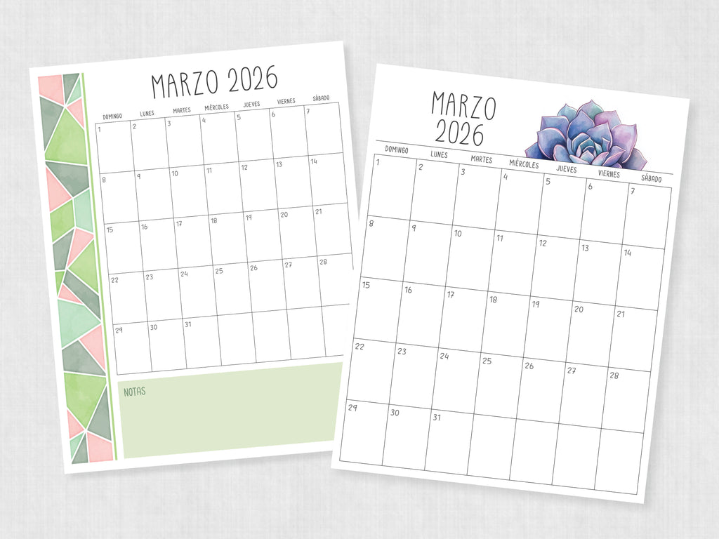 calendario marzo 2026