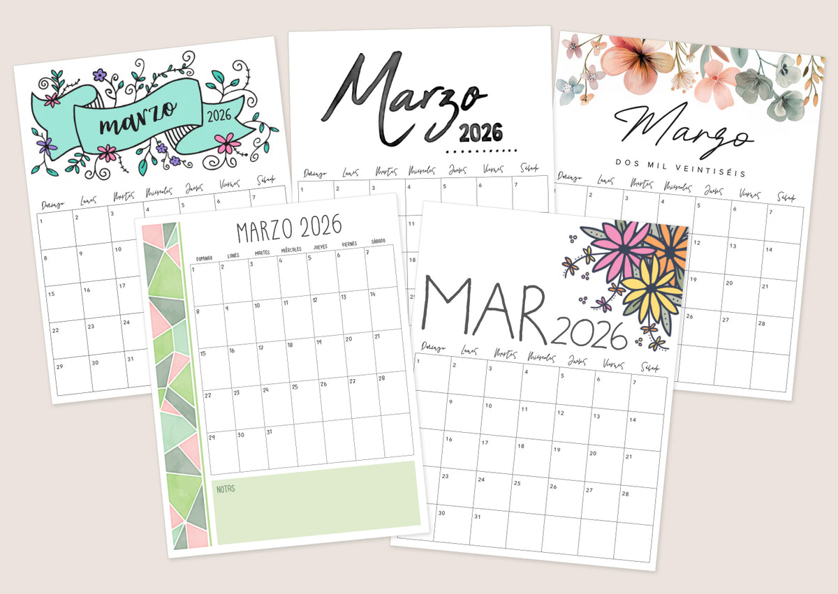 Calendario Marzo 2026 PDF Para Imprimir calendario-marzo-2026-pdf-para-imprimir