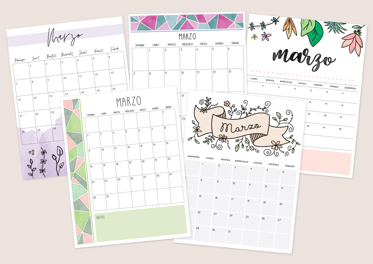 calendario marzo