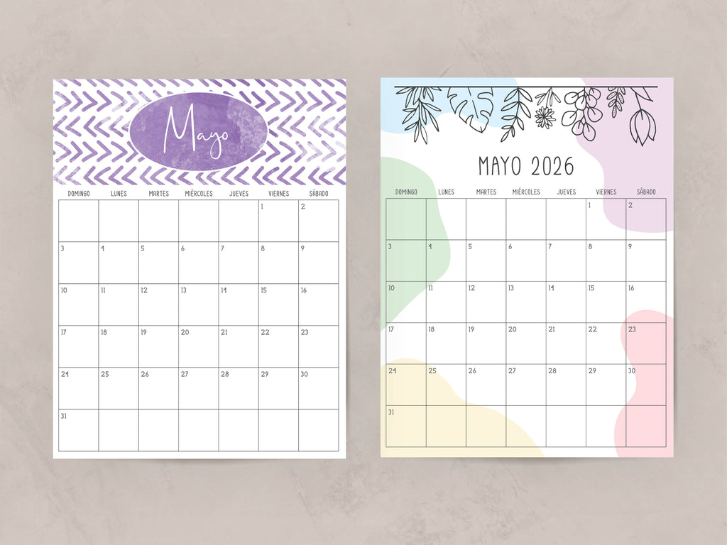 calendario mayo 2026