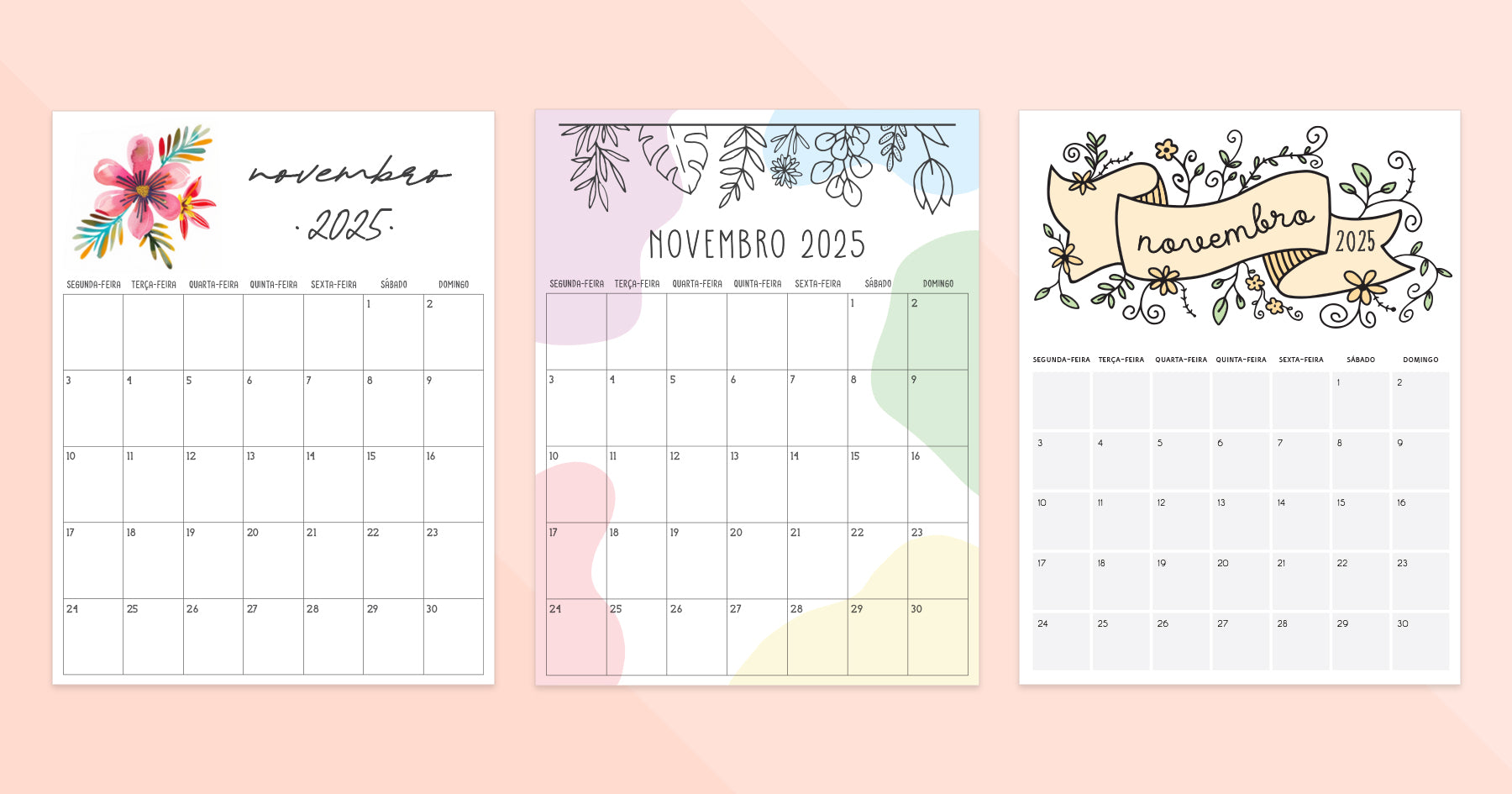 calendário novembro 2025