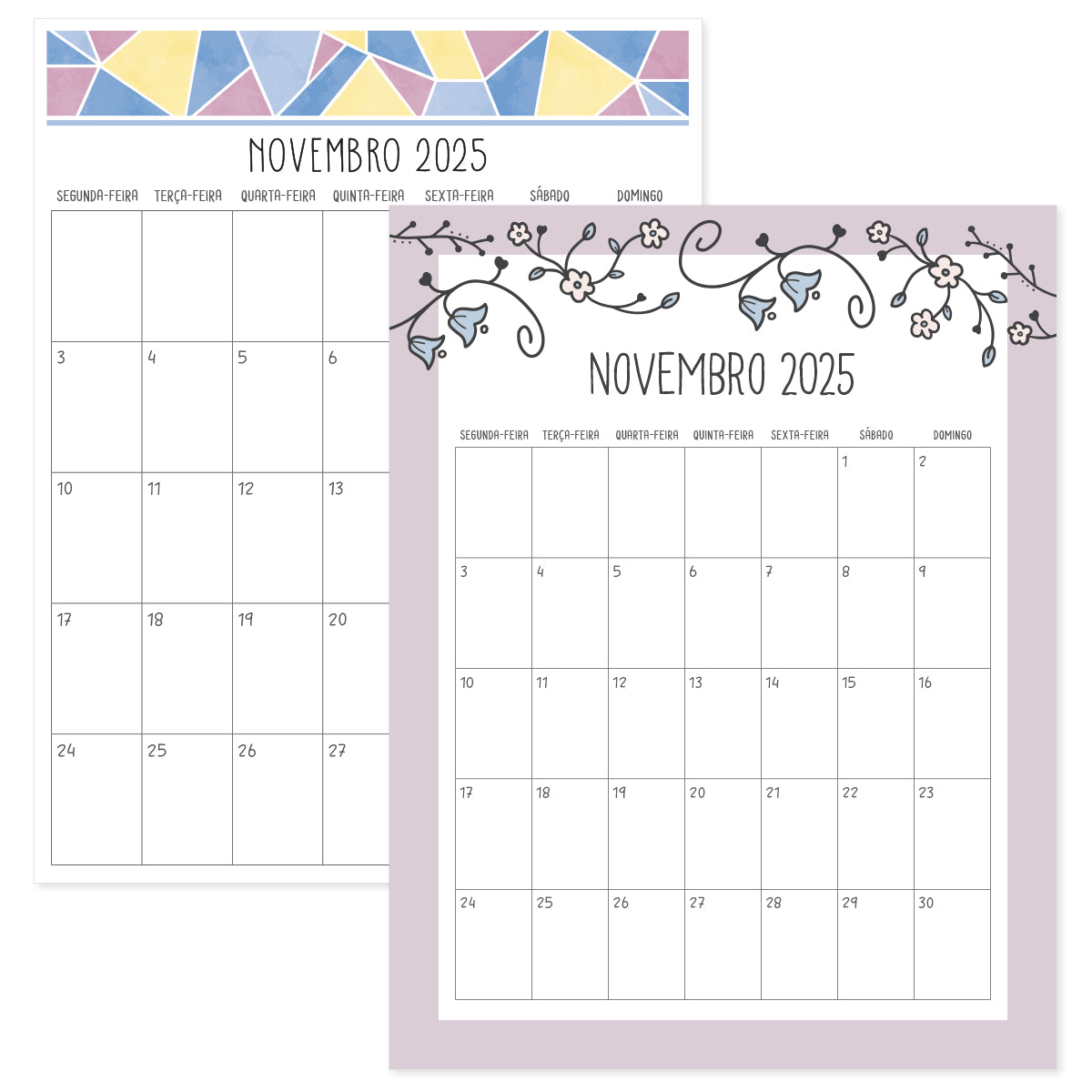 calendário novembro 2025