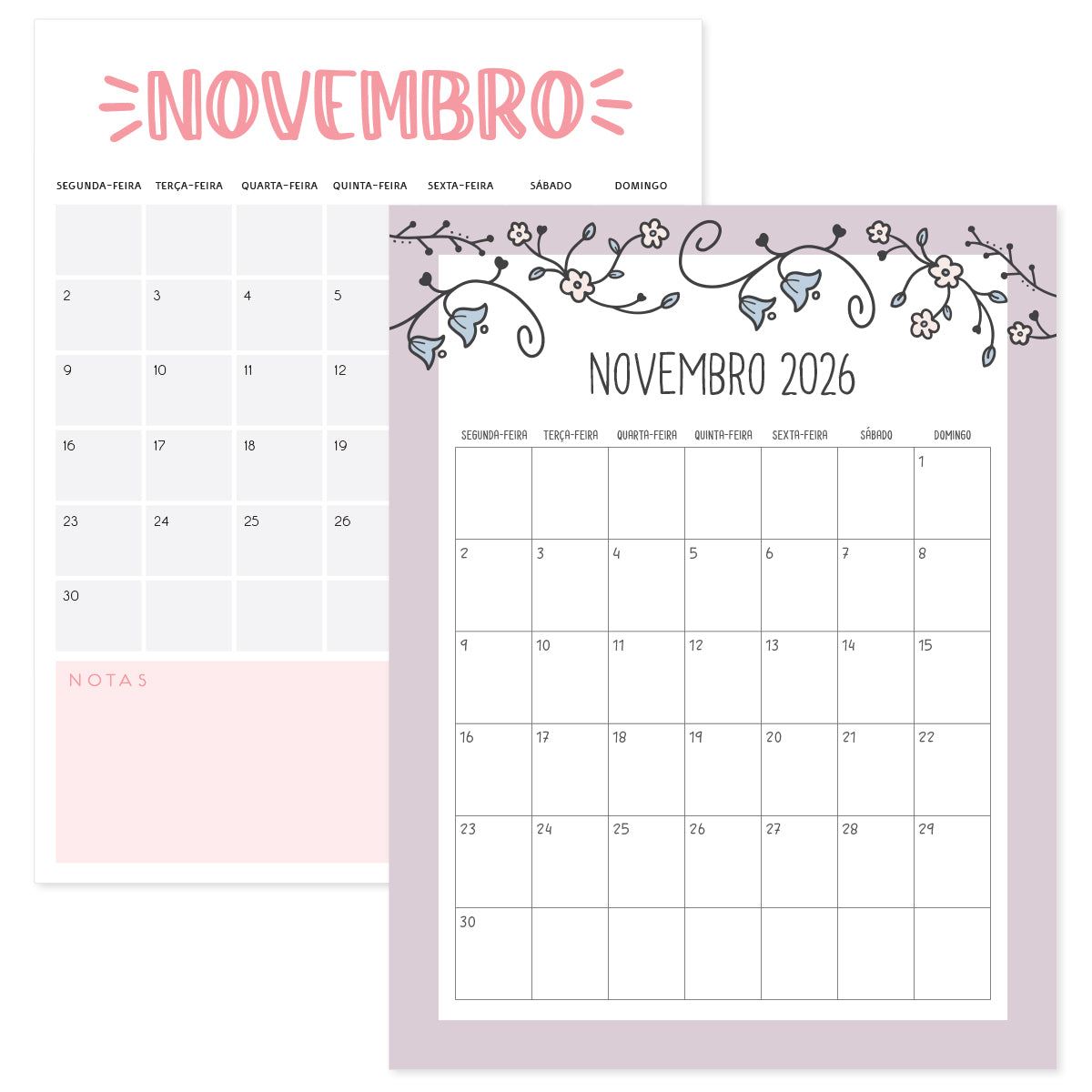 calendário novembro 2026