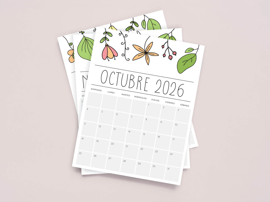 calendario octubre 2026