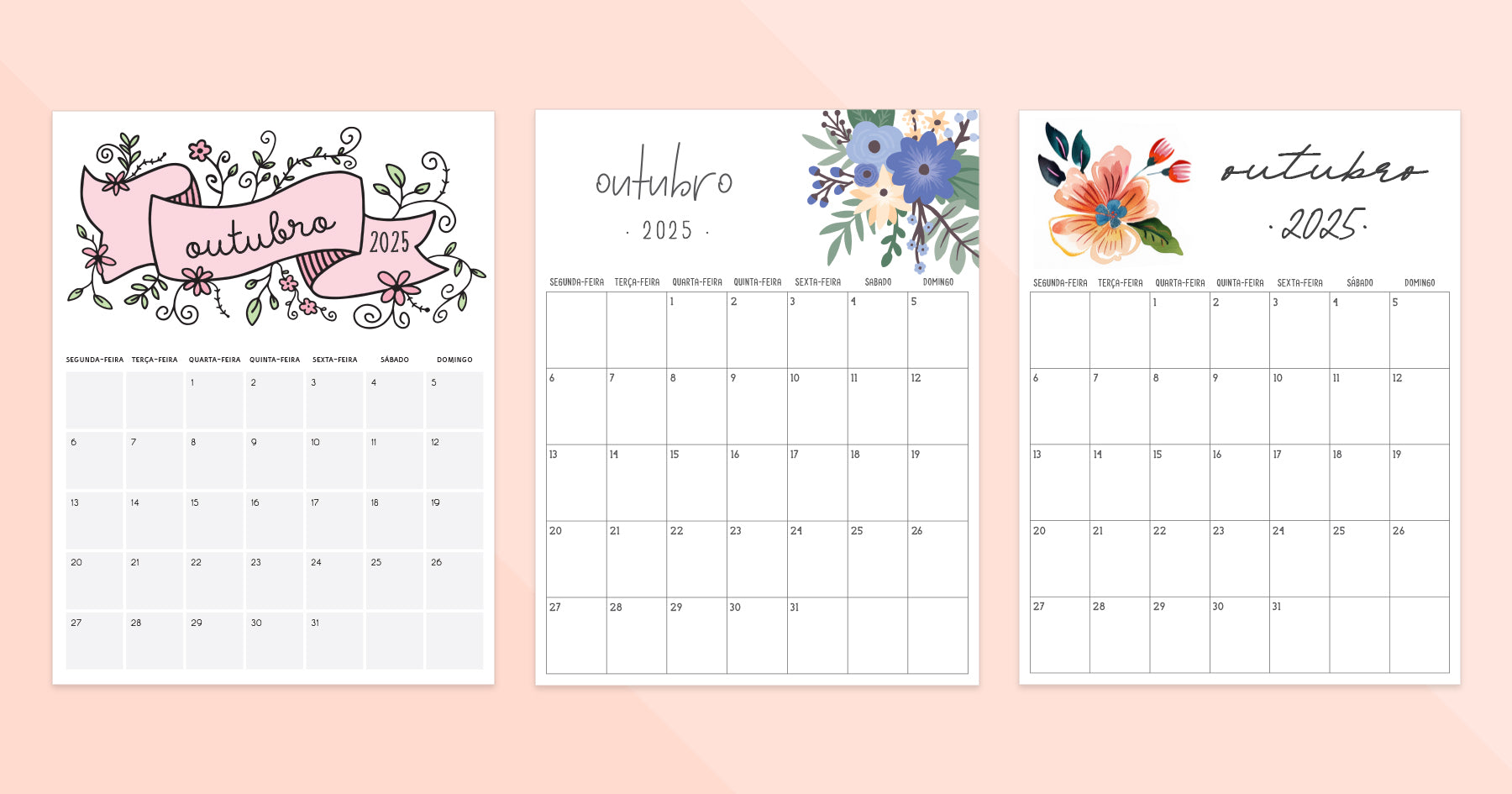 calendário outubro 2025