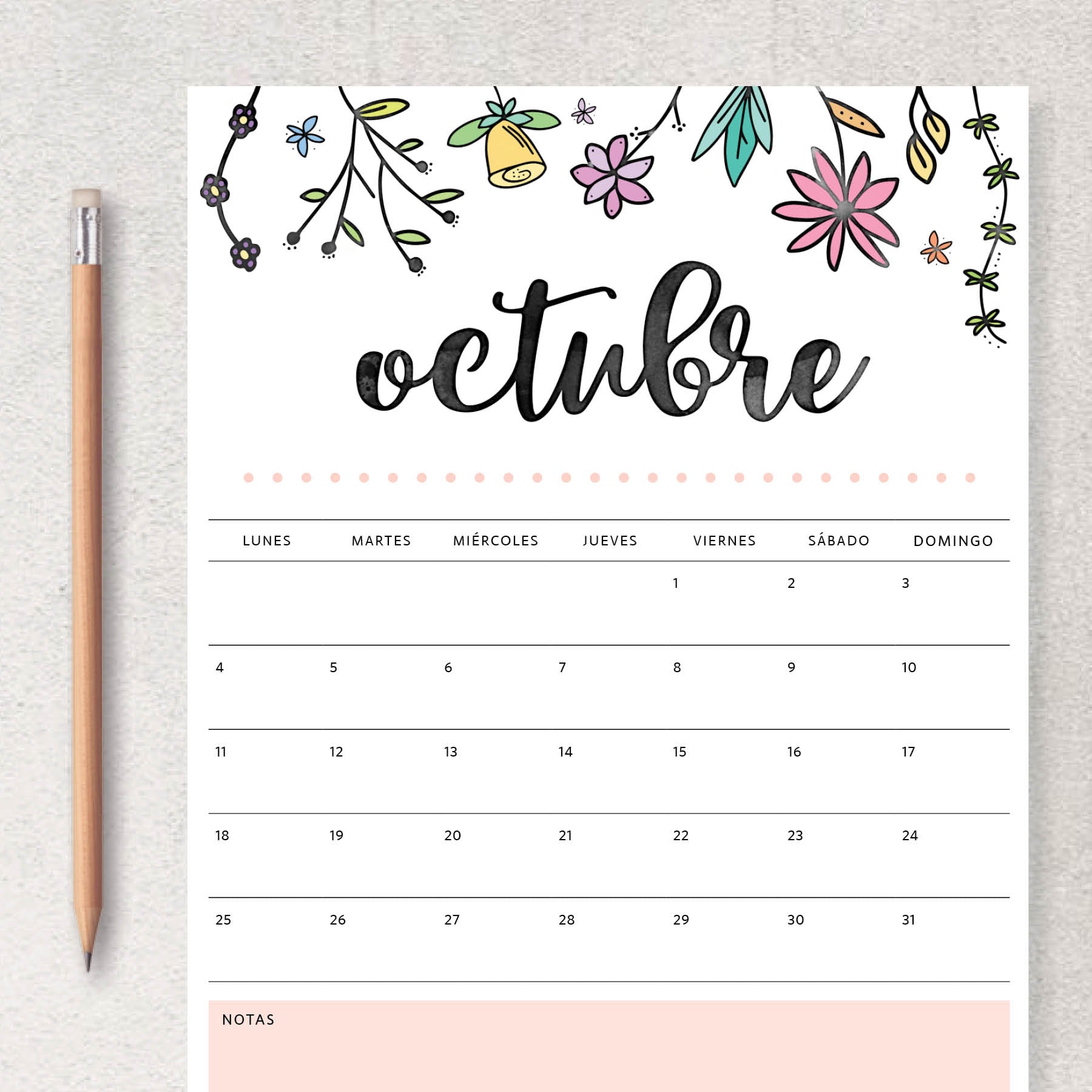 calendario para imprimir