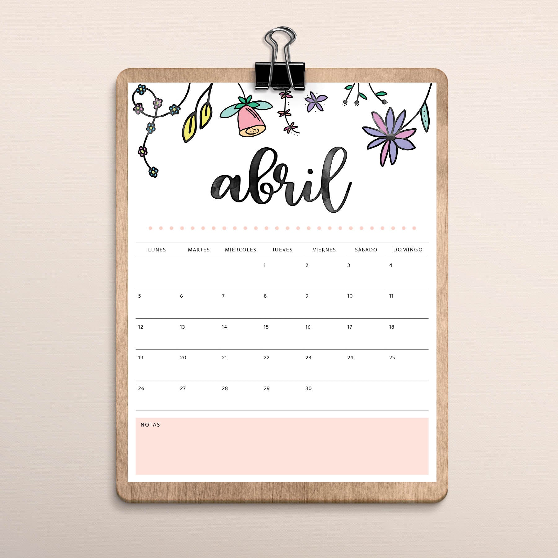 calendario para imprimir