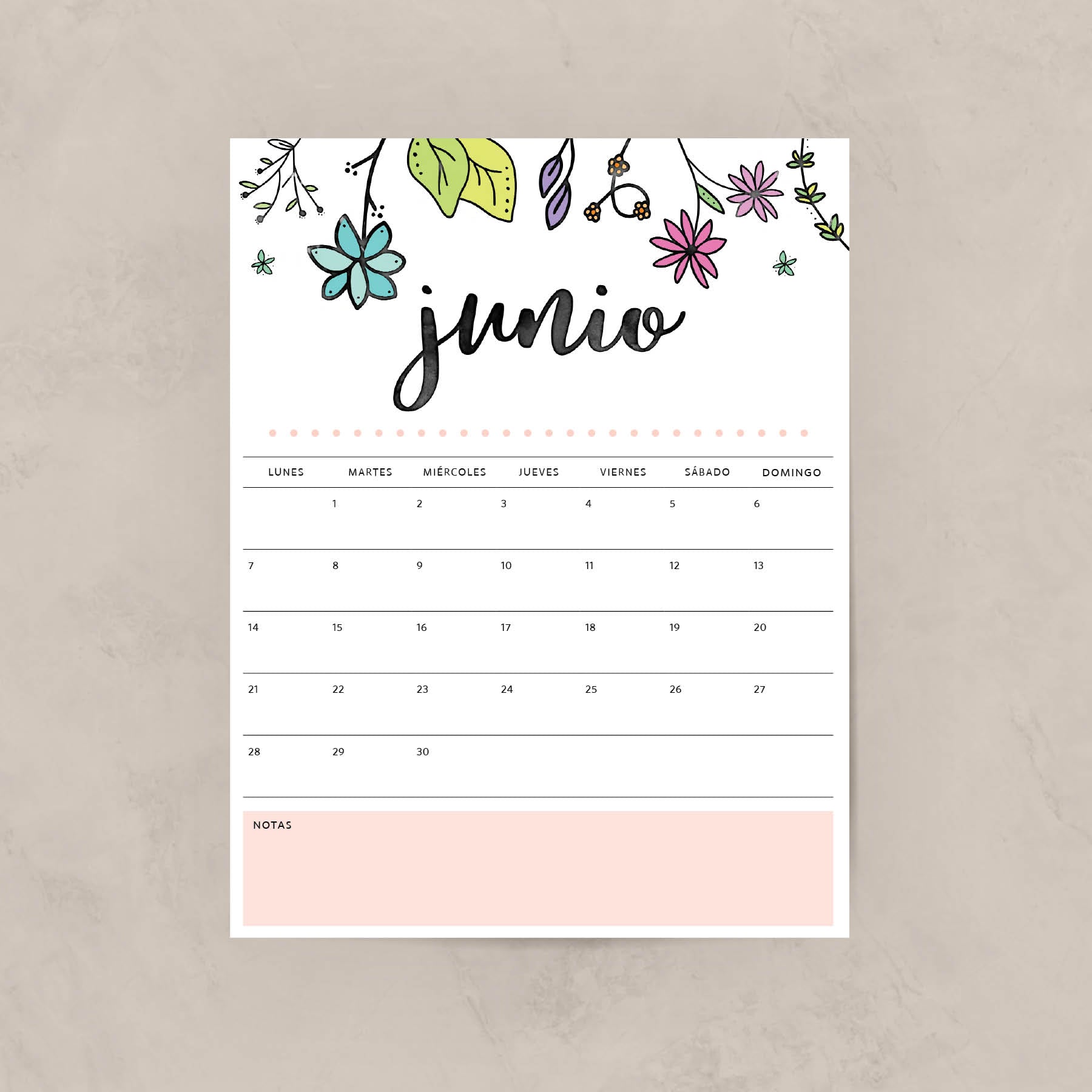 calendario para imprimir