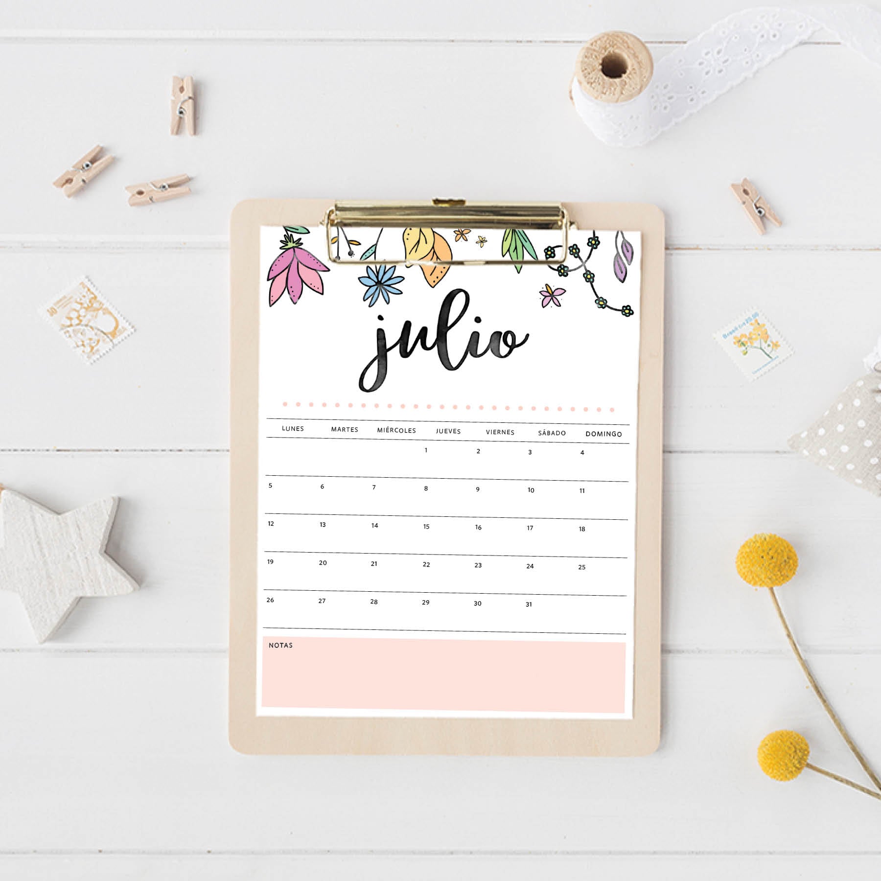 calendario para imprimir