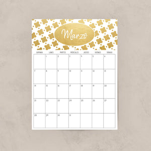 calendario para imprimir