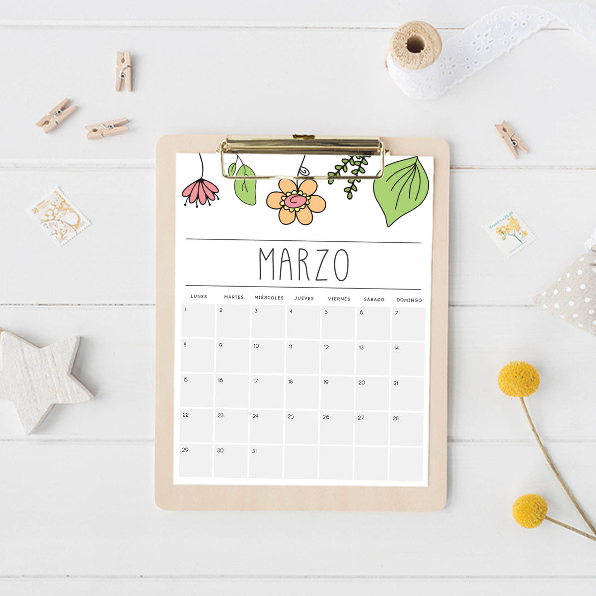 calendario para imprimir