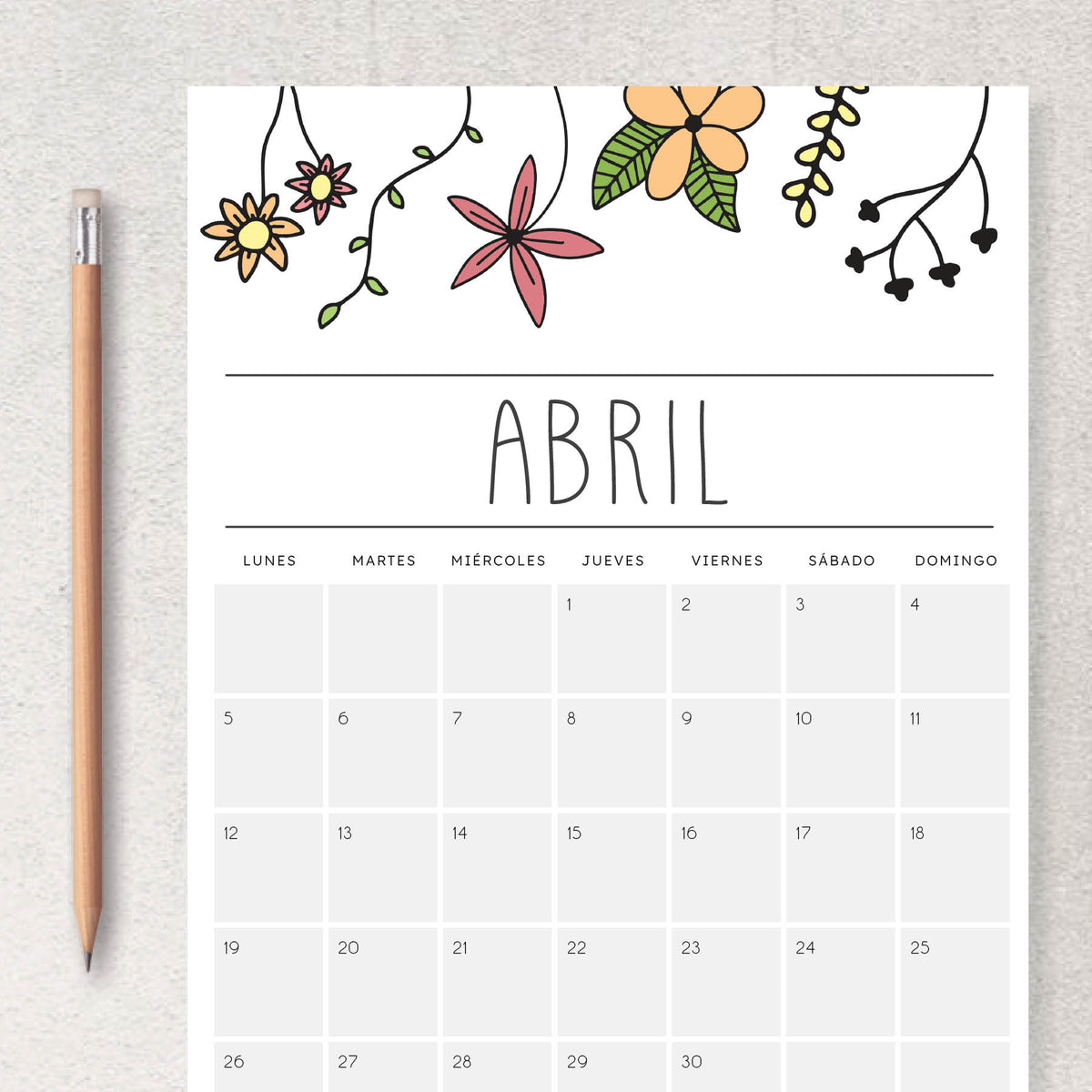 calendario para imprimir