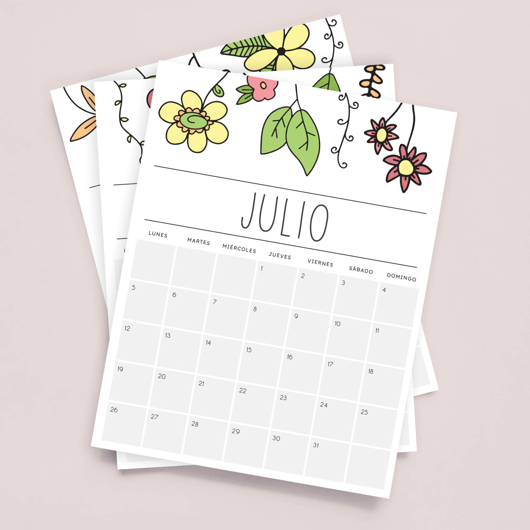 calendario para imprimir