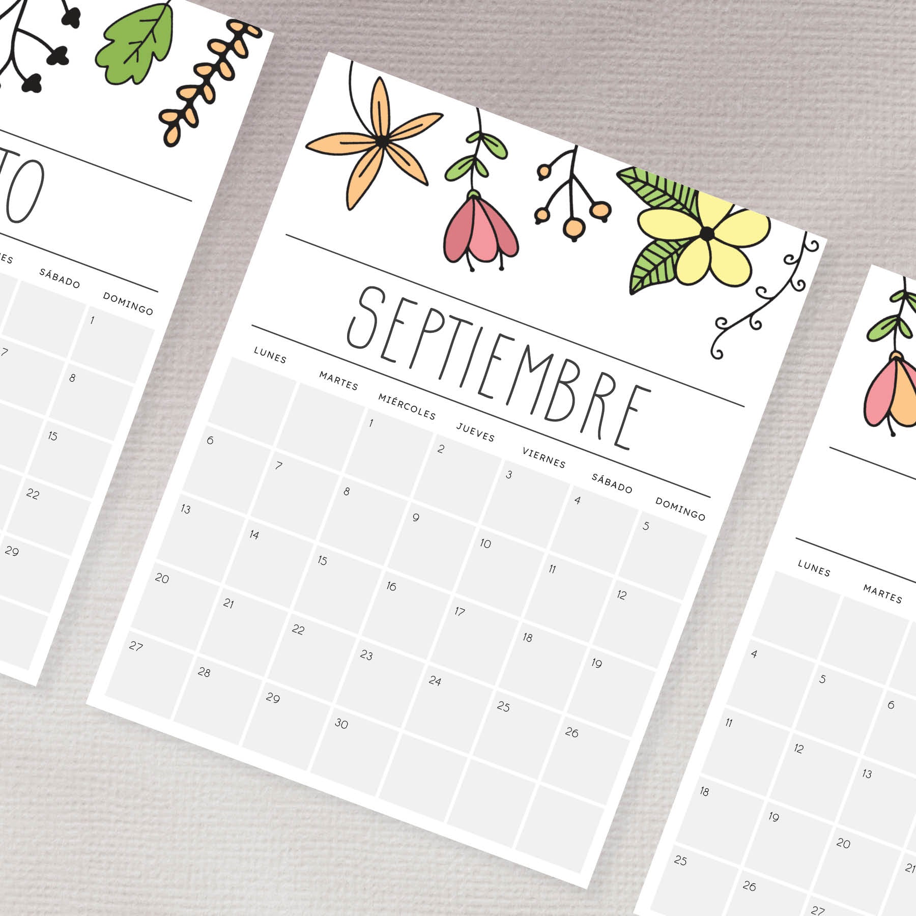 calendario para imprimir