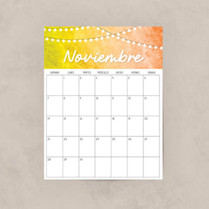 calendario para imprimir