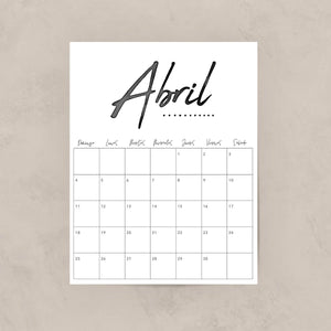 calendario para imprimir