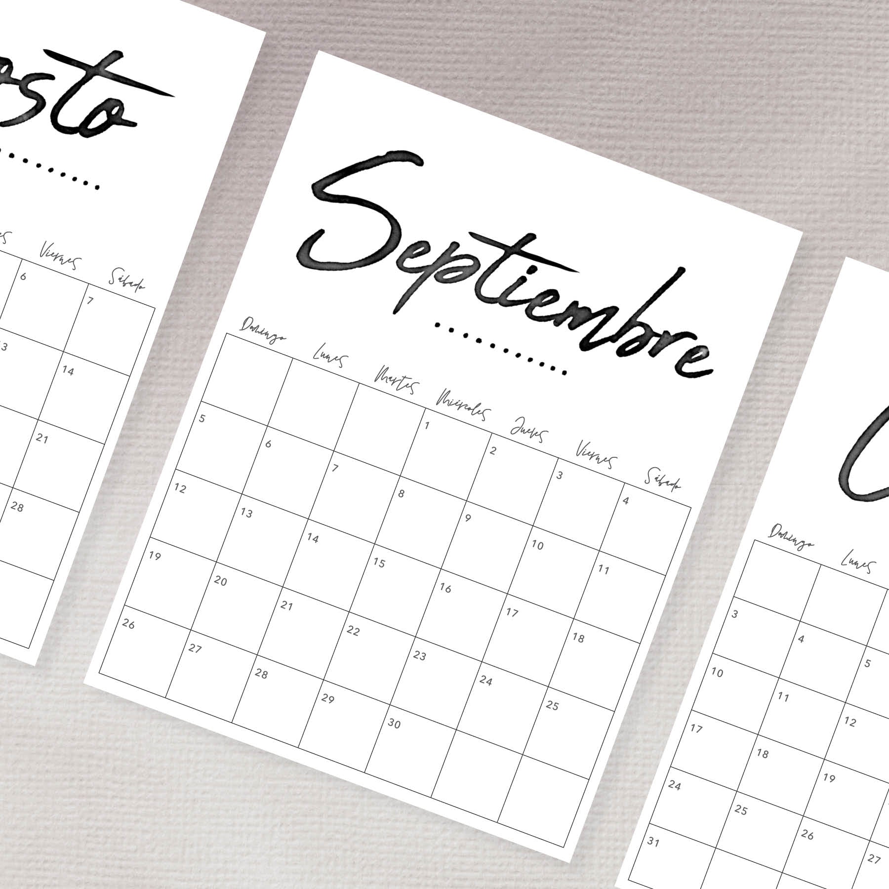 calendario para imprimir