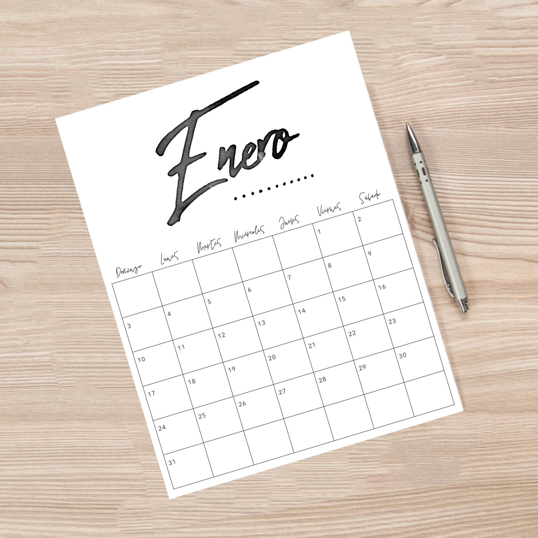 calendario para imprimir
