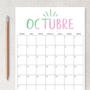 calendario para imprimir
