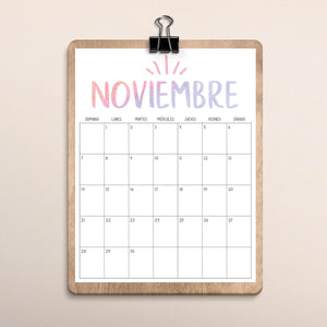 calendario para imprimir