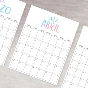 calendario para imprimir
