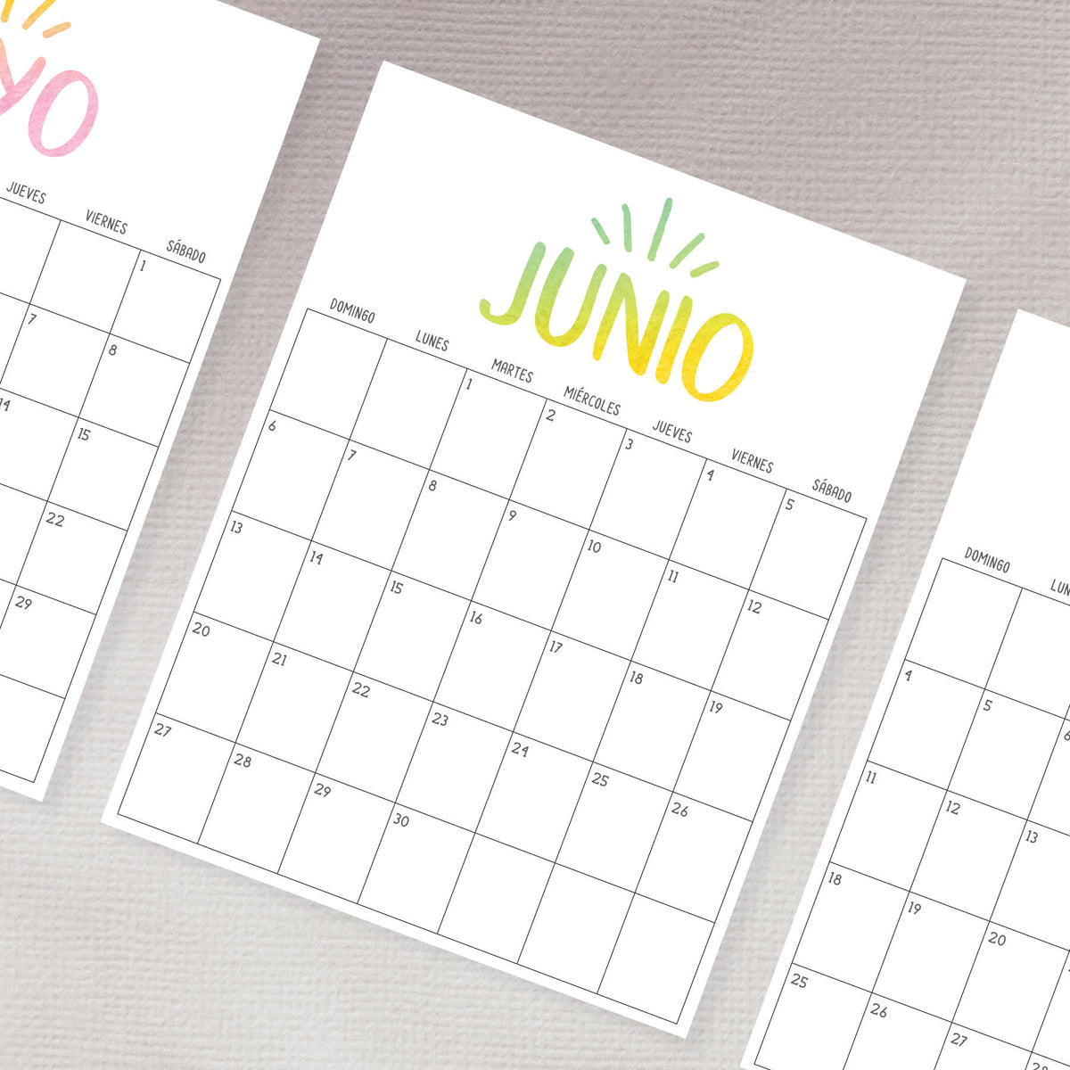calendario para imprimir