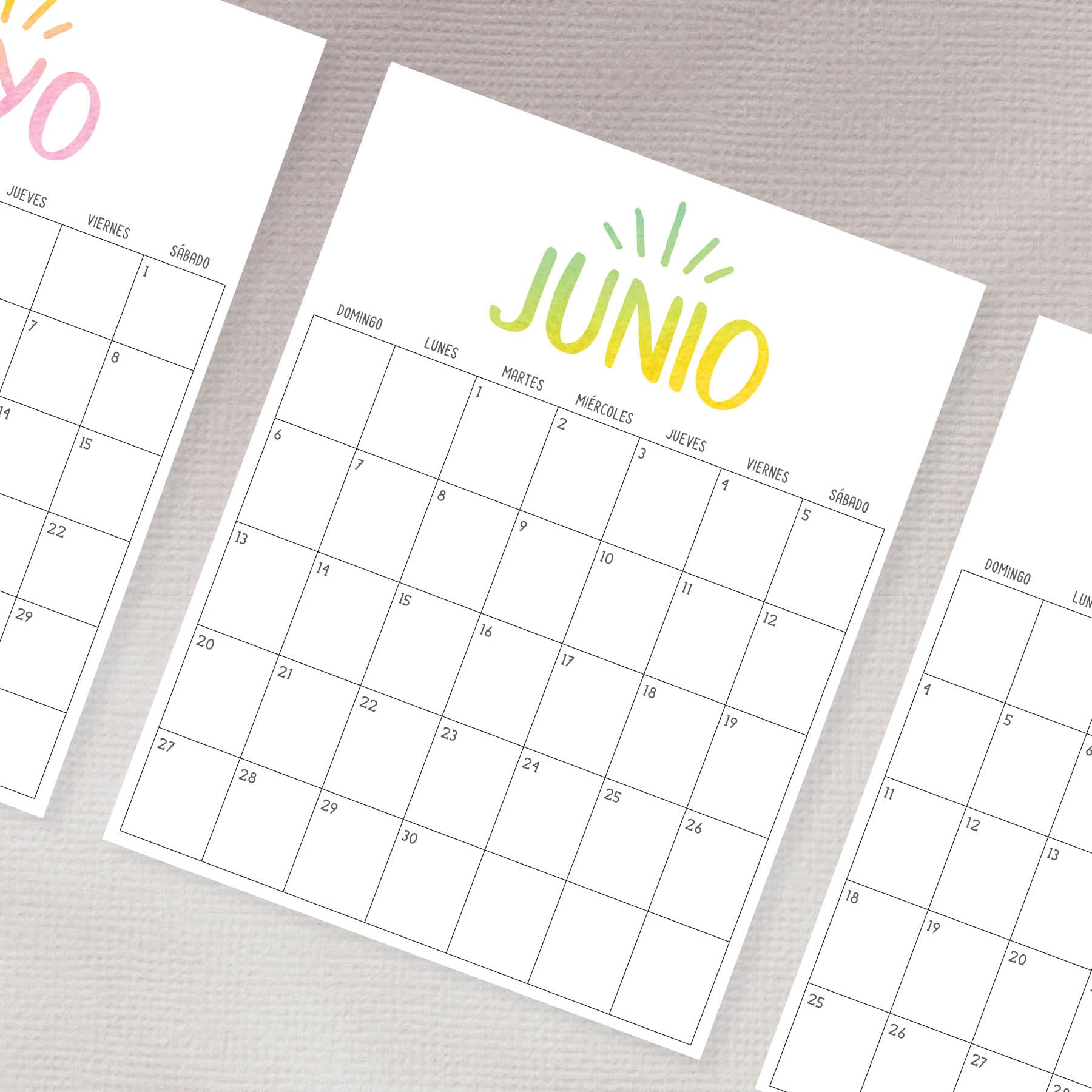calendario para imprimir