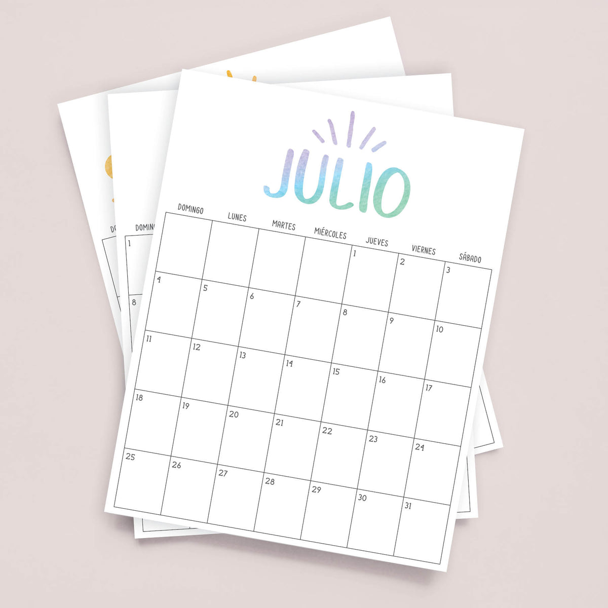 calendario para imprimir