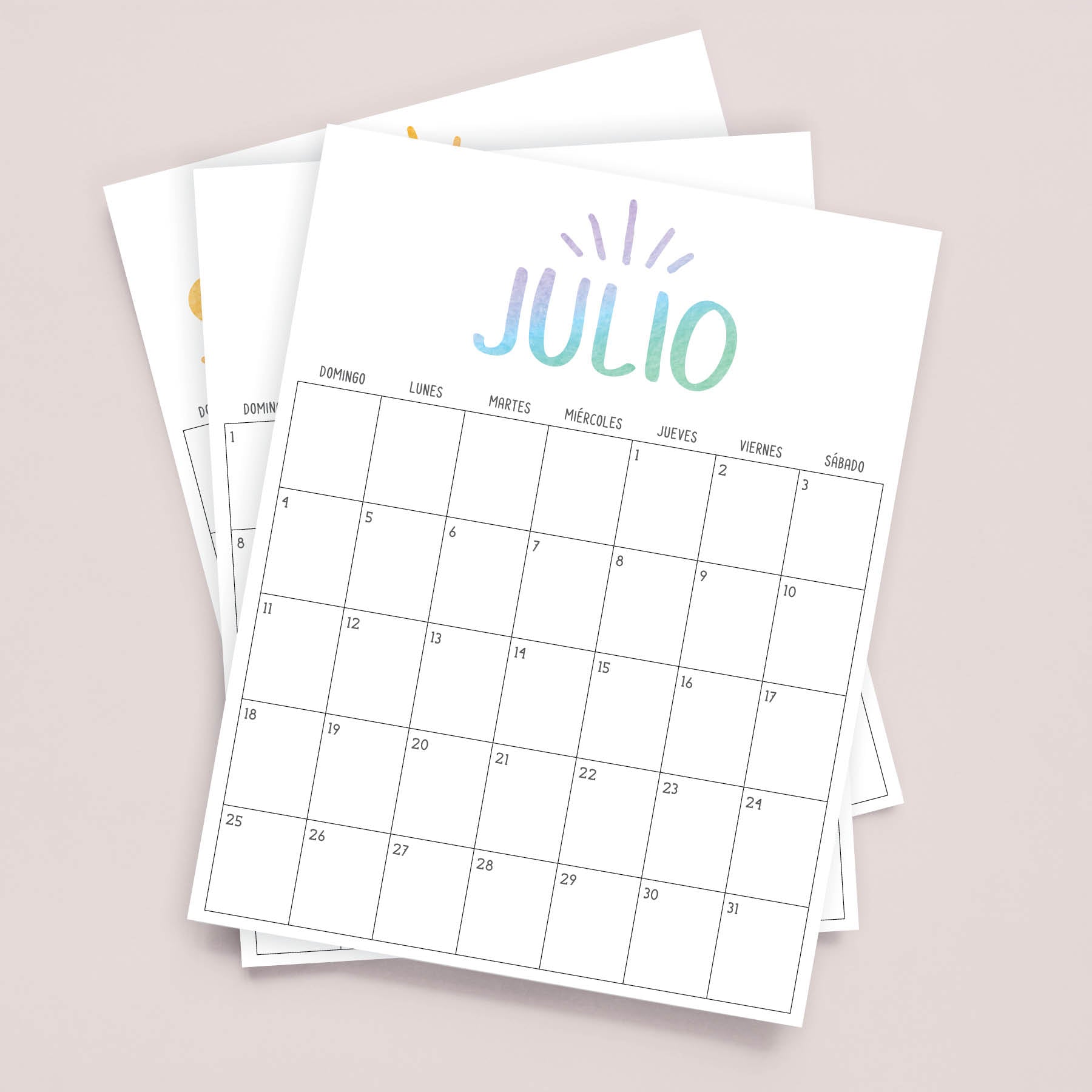 calendario para imprimir