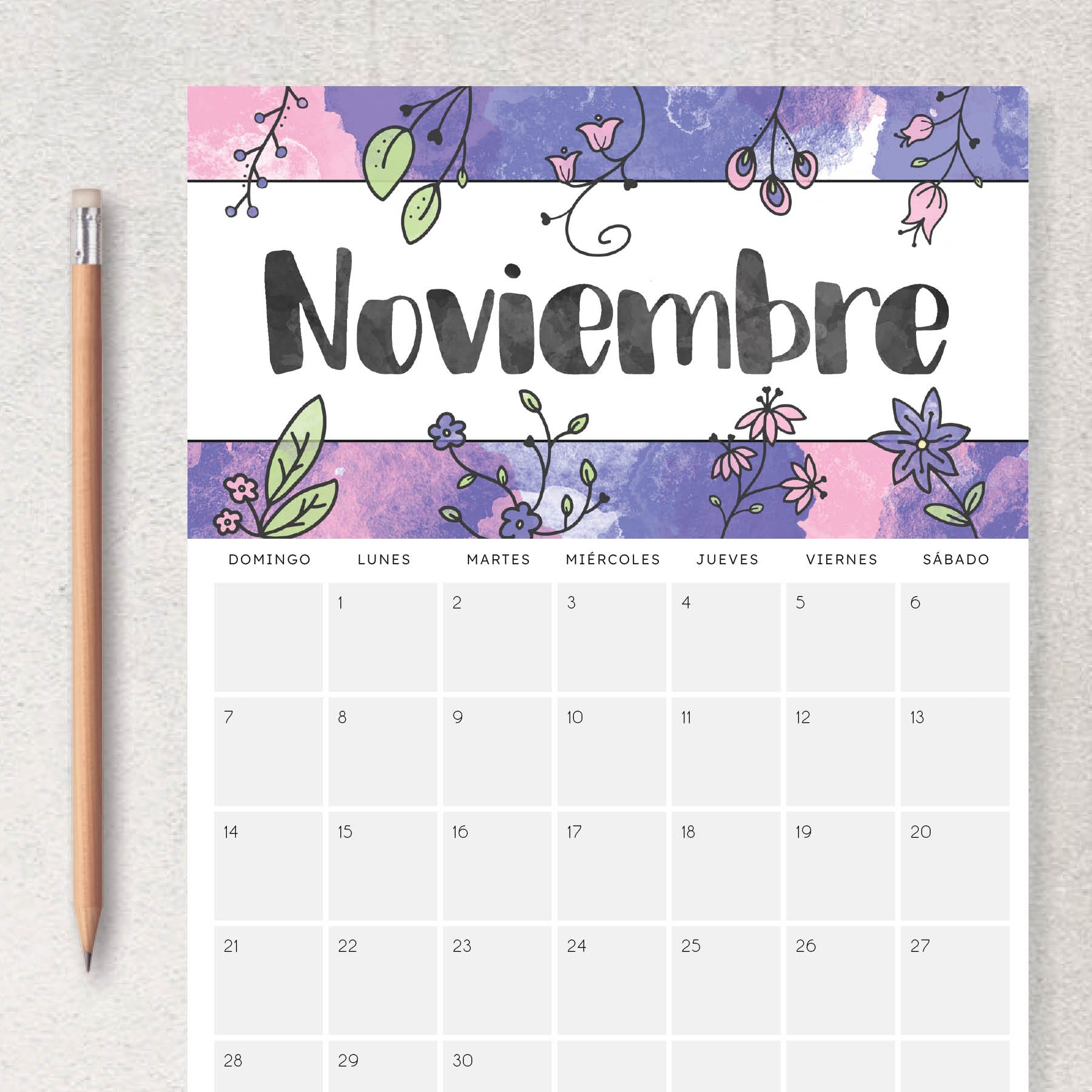 calendario para imprimir