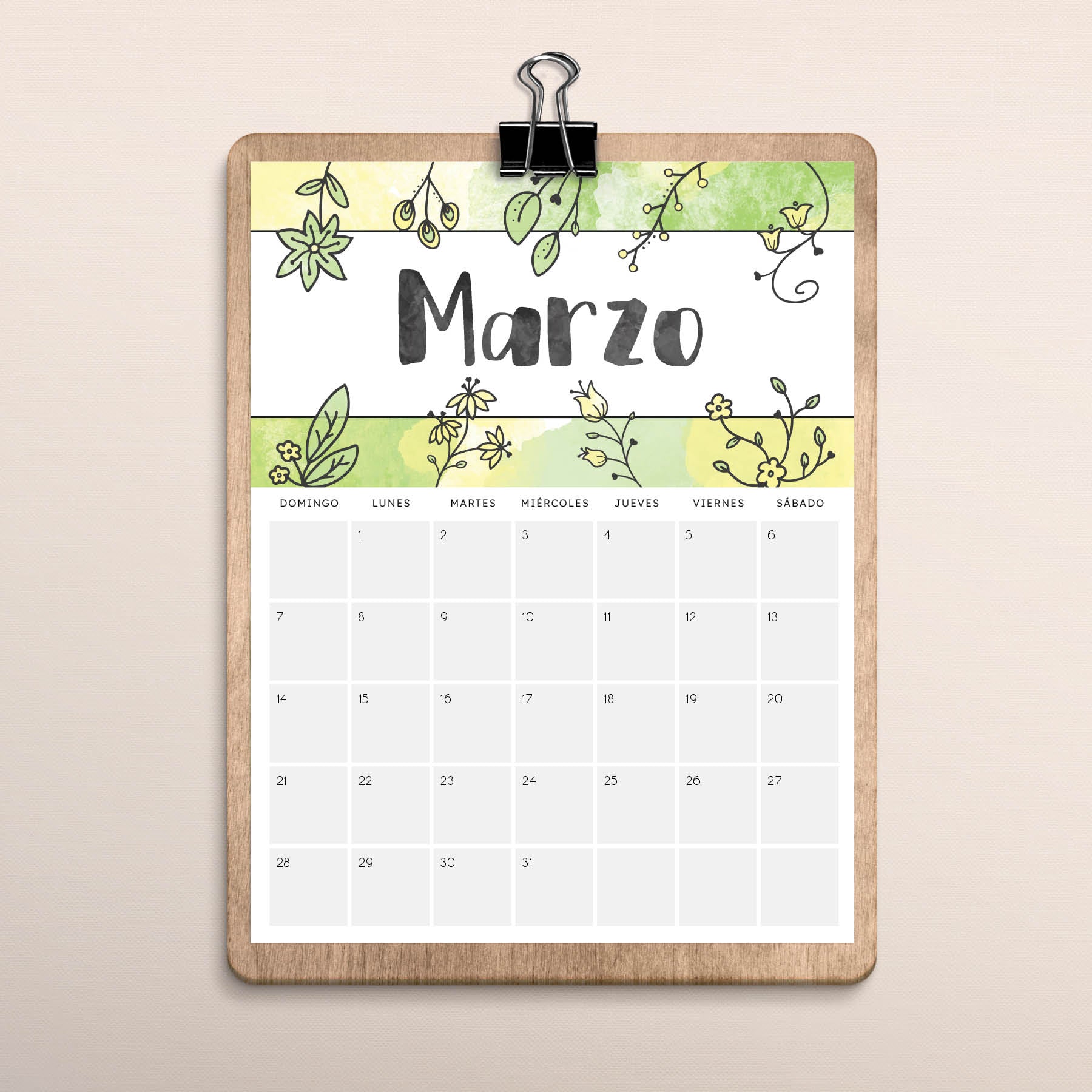 calendario para imprimir