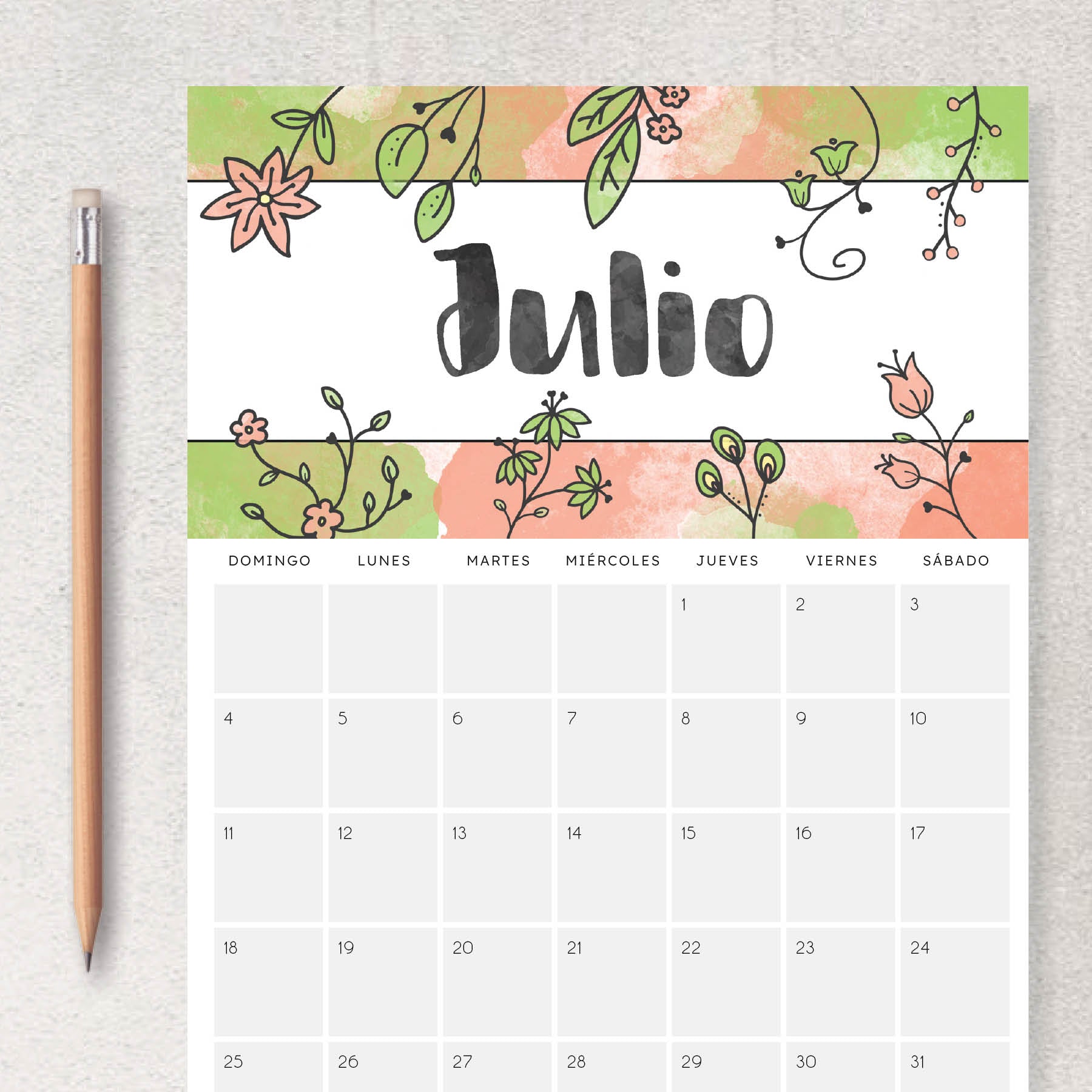 calendario para imprimir