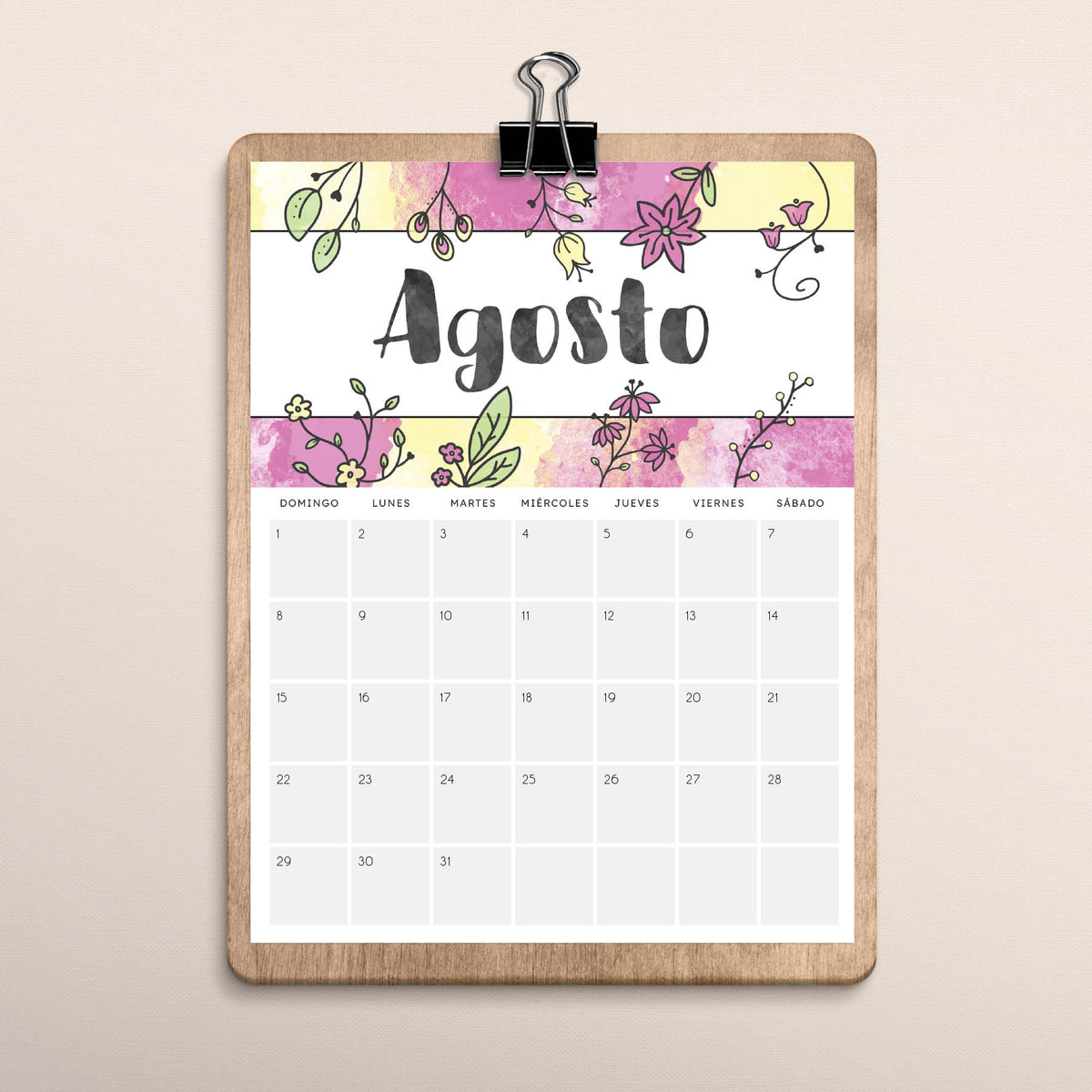 calendario para imprimir