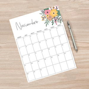 calendario para imprimir