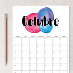 Load image into Gallery viewer, calendario para imprimir
