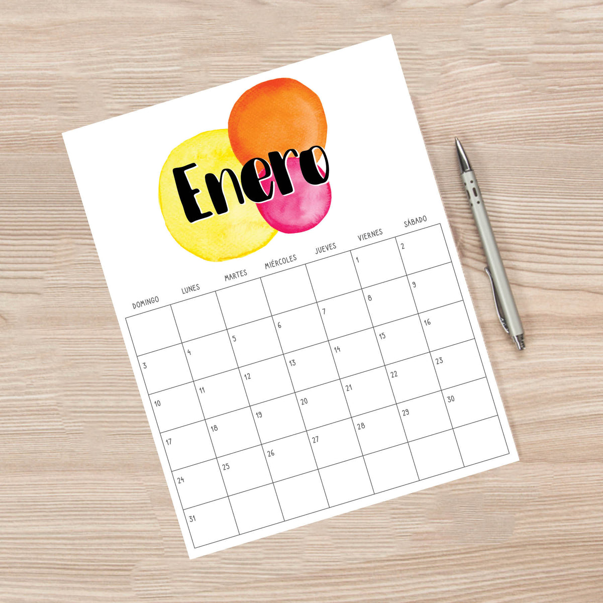 calendario para imprimir