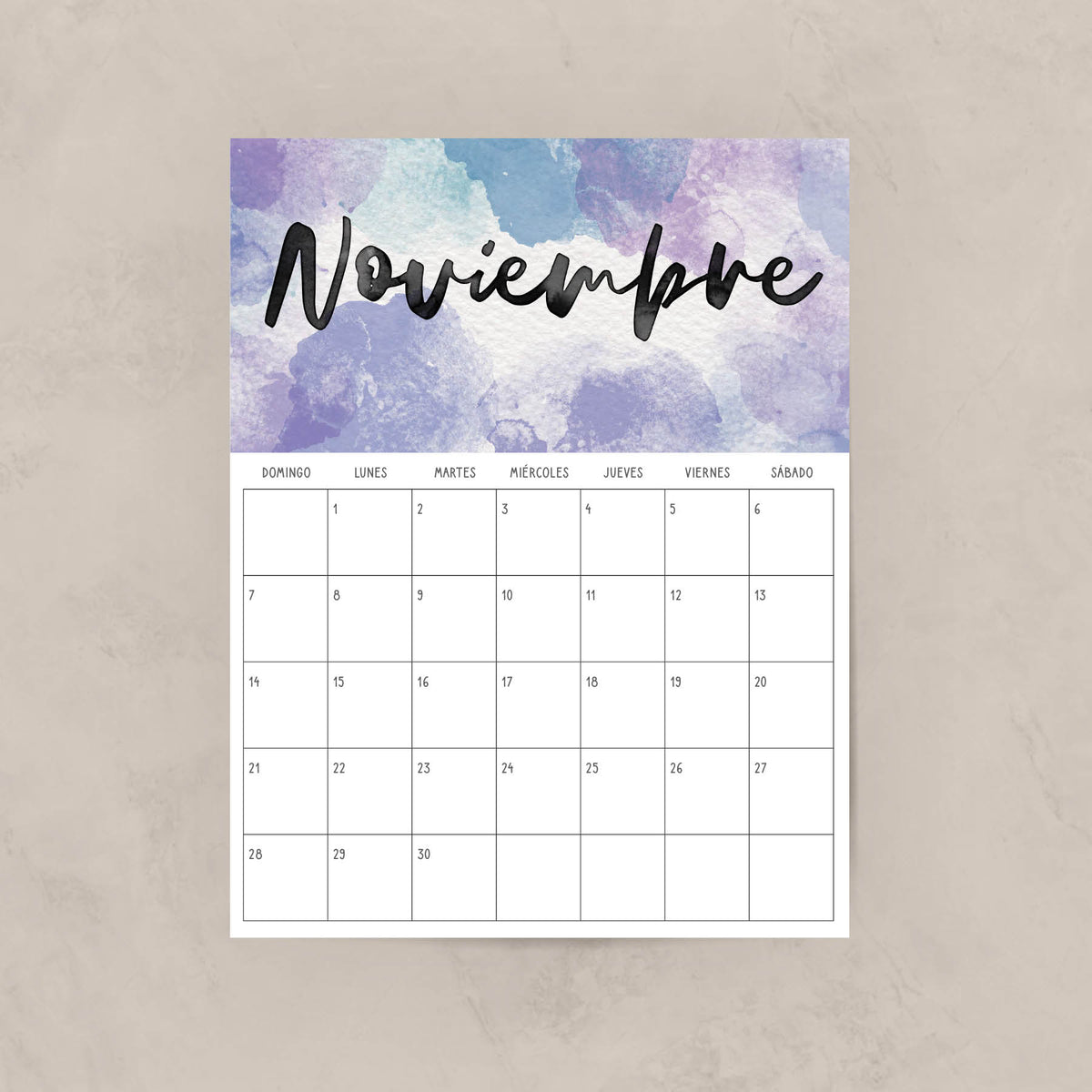 calendario para imprimir