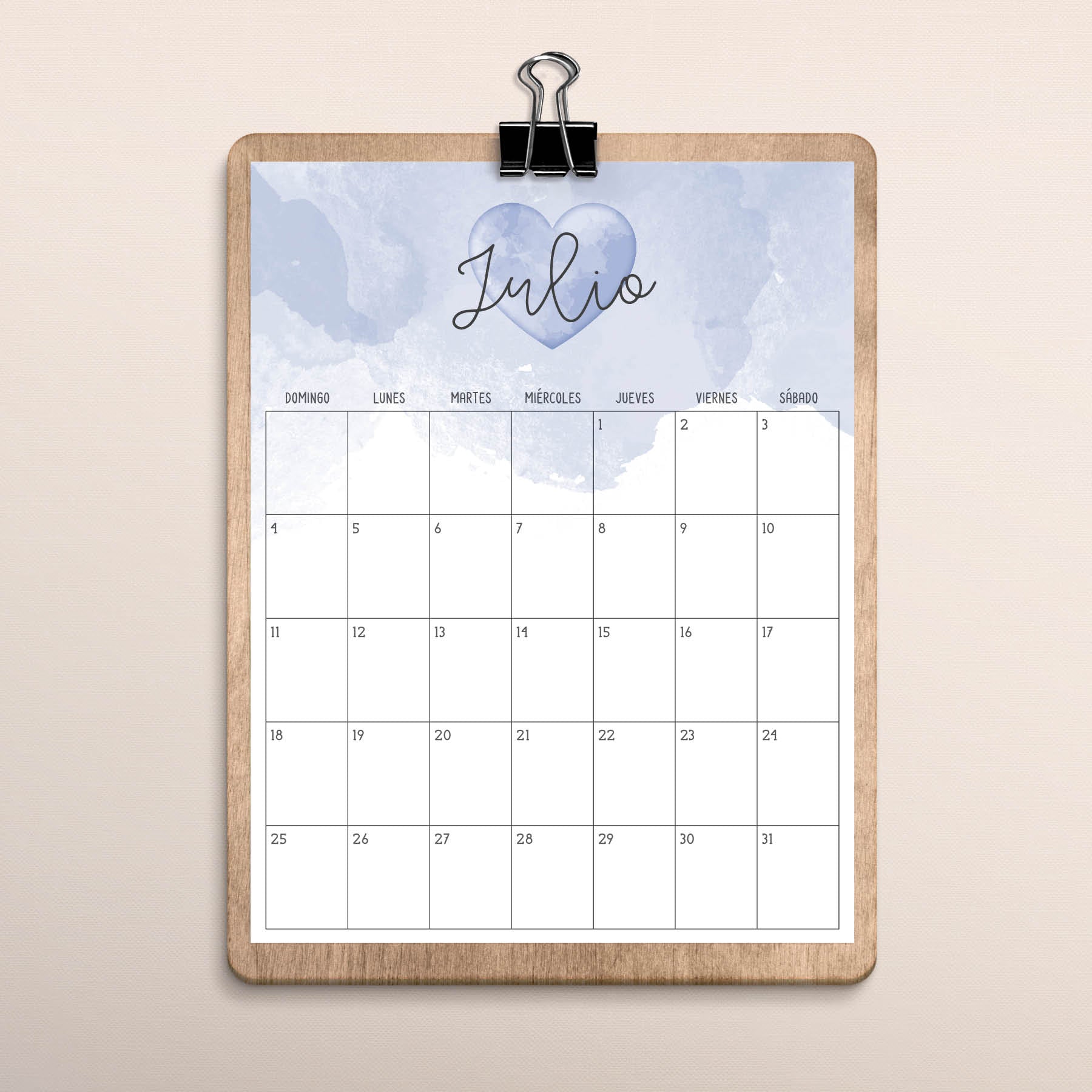 calendario para imprimir