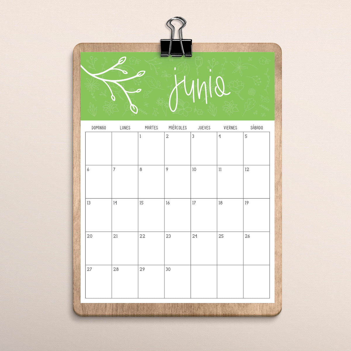 calendario para imprimir